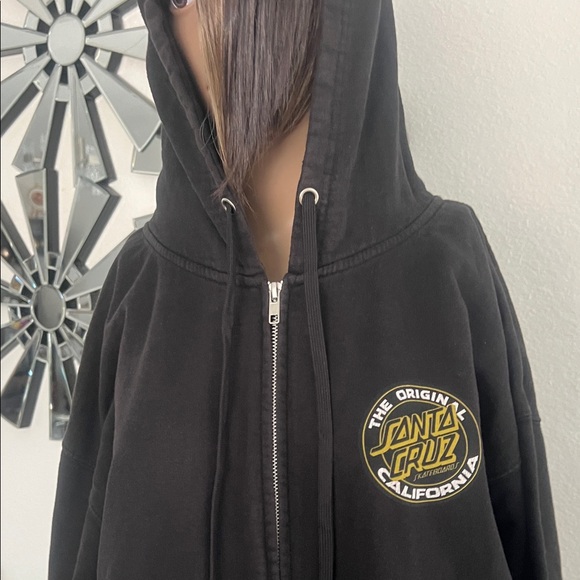 The original Santa Cruz California,women’s,Black Jacket with Gold Logo Size 2XL - Picture 7 of 17